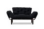 Atelier Del Sofa Nitta - Sofá-Cama de 2 Plazas Negro
